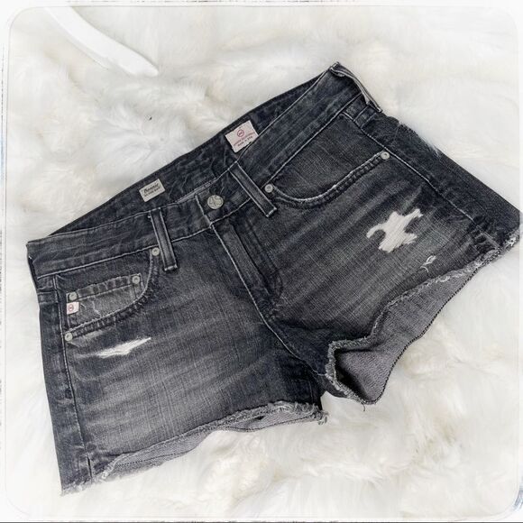 Adriano goldschmied black denim shorts - Picture 1 of 5